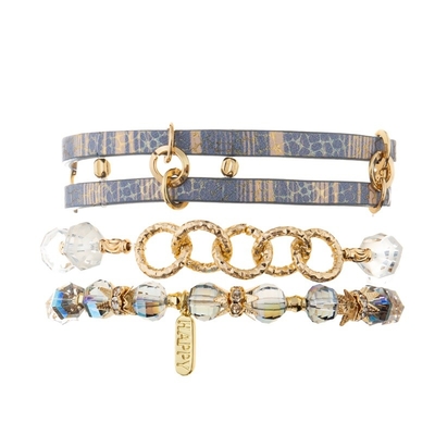 Διπλό στρώματος Boho χειροποίητο δέρματος χρυσό χρώμα κοσμήματος βραχιολιών καθημερινό