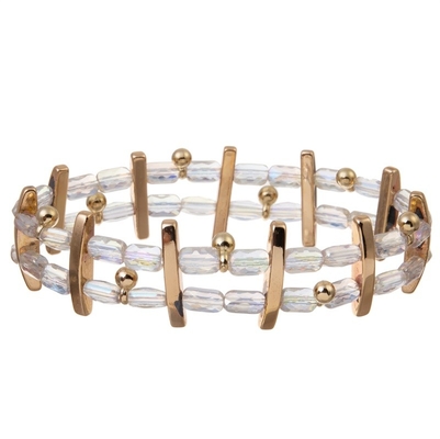 Χειροποίητο Stackable ελαστικό κρύσταλλο χαντρών σπόρου γυαλιού βραχιολιών μίνι φίνο