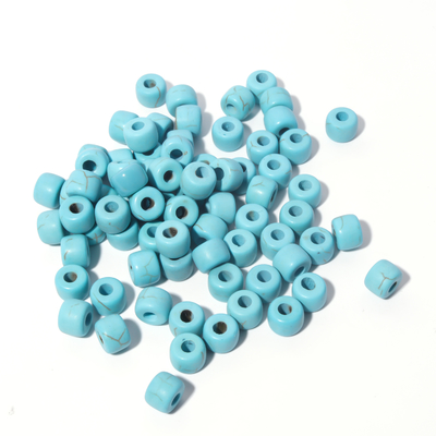 100 σχέδια τρυπών DIY χαντρών 6*8mm*2.0 Forte πολύτιμων λίθων χρωμάτων με το σχοινί