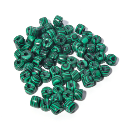 100 σχέδια τρυπών DIY χαντρών 6*8mm*2.0 Forte πολύτιμων λίθων χρωμάτων με το σχοινί