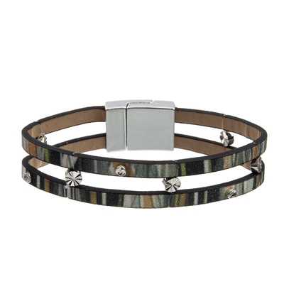 Πράσινη χρώματος Stackable συλλογή ανοίξεων βραχιολιών καθορισμένη για τις κομψές γυναίκες
