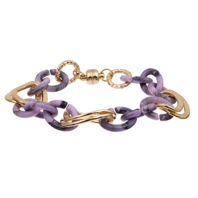 Lavender Stackable χειροποίητο βραχιόλι χαντρών ύφανσης που τίθεται για την ημέρα των βαλεντίνων